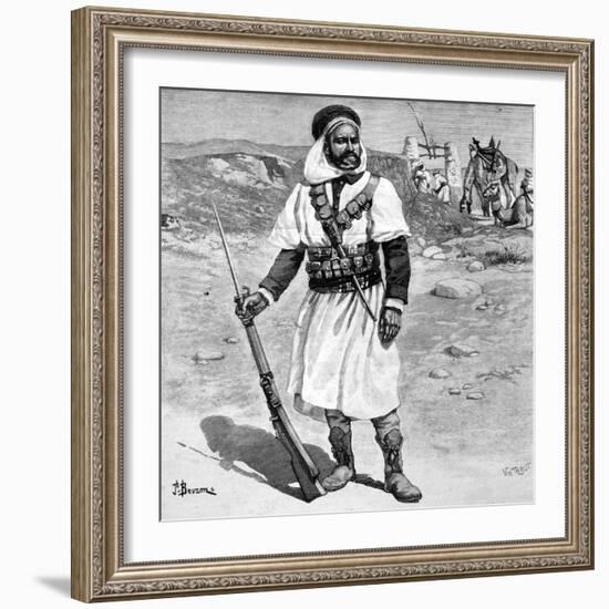 Mokhazni French Colonial Auxiliary Soldier North Africa 1904-Chris Hellier-Framed Giclee Print