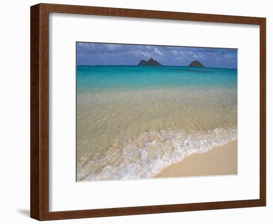 Mokulua Islands from Lanikai Beach-Darrell Gulin-Framed Photographic Print