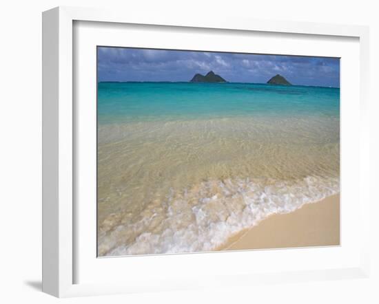 Mokulua Islands from Lanikai Beach-Darrell Gulin-Framed Photographic Print