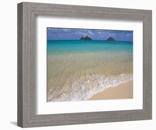 Mokulua Islands from Lanikai Beach-Darrell Gulin-Framed Photographic Print