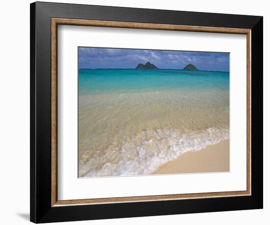 Mokulua Islands from Lanikai Beach-Darrell Gulin-Framed Photographic Print