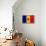 Moldova Flag Design with Wood Patterning - Flags of the World Series-Philippe Hugonnard-Framed Stretched Canvas displayed on a wall