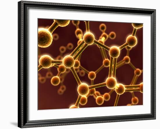 Molecular Model-David Mack-Framed Photographic Print