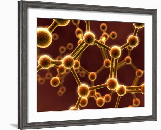 Molecular Model-David Mack-Framed Photographic Print