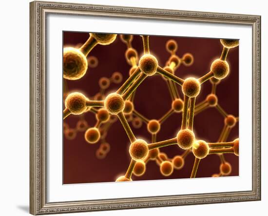 Molecular Model-David Mack-Framed Photographic Print