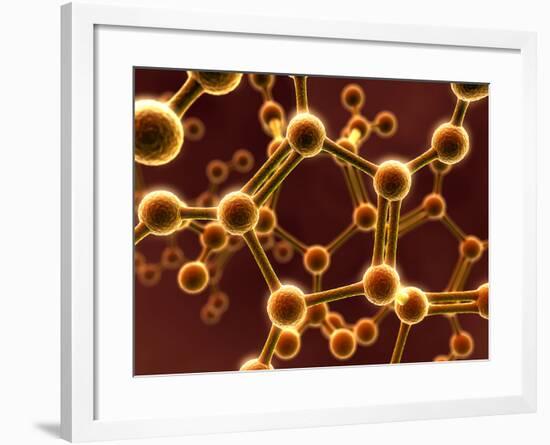 Molecular Model-David Mack-Framed Photographic Print