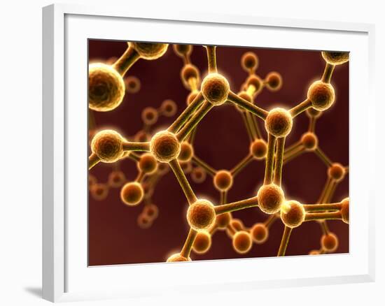 Molecular Model-David Mack-Framed Photographic Print