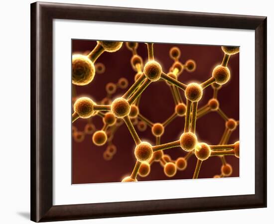 Molecular Model-David Mack-Framed Photographic Print