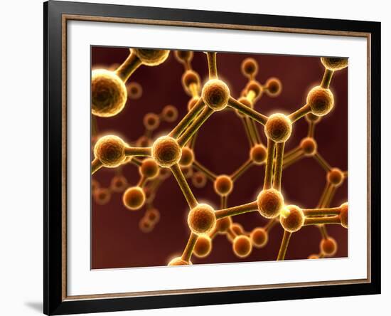 Molecular Model-David Mack-Framed Photographic Print