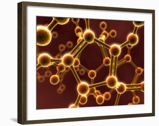 Molecular Model-David Mack-Framed Photographic Print