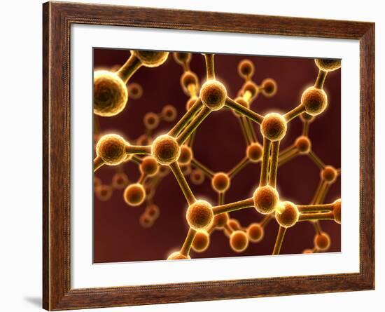 Molecular Model-David Mack-Framed Photographic Print
