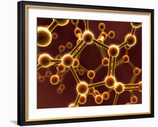 Molecular Model-David Mack-Framed Photographic Print