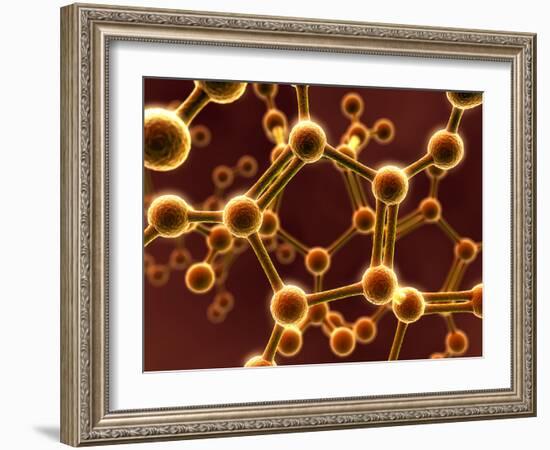 Molecular Model-David Mack-Framed Photographic Print