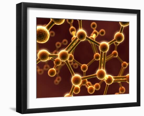 Molecular Model-David Mack-Framed Photographic Print