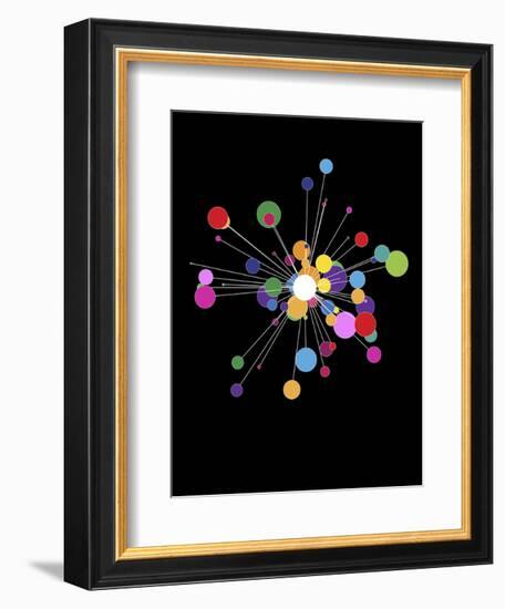 Molecular-Simon C^ Page-Framed Art Print