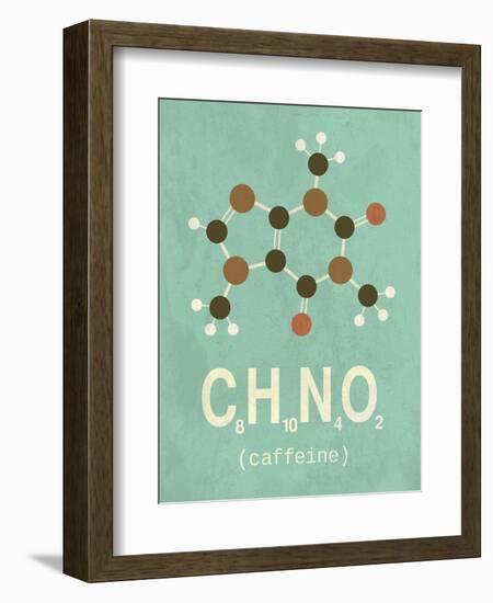 Molecule Caffeine-TypeLike-Framed Art Print