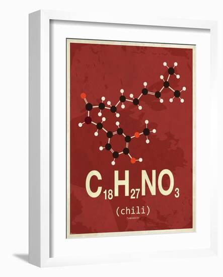 Molecule Chili-null-Framed Art Print