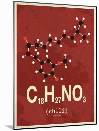 Molecule Chili-null-Mounted Art Print