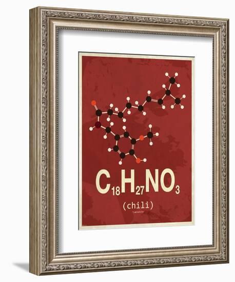 Molecule Chili-null-Framed Premium Giclee Print