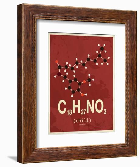 Molecule Chili-null-Framed Premium Giclee Print