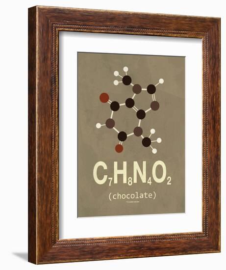 Molecule Chocolate-TypeLike-Framed Art Print