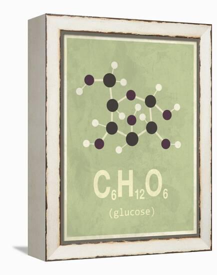 Molecule Glucose-null-Framed Stretched Canvas