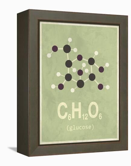 Molecule Glucose-null-Framed Stretched Canvas