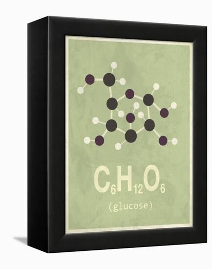 Molecule Glucose-null-Framed Stretched Canvas