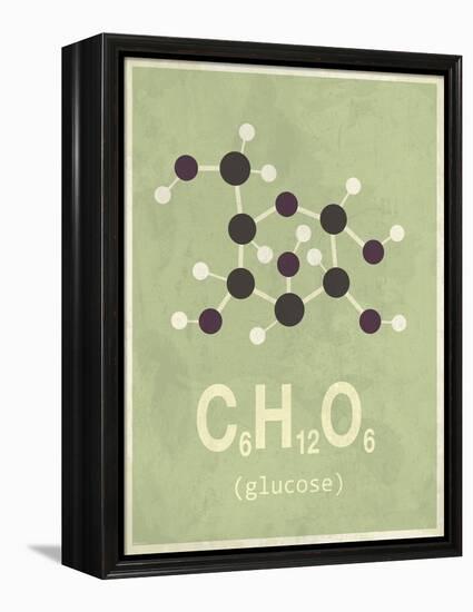 Molecule Glucose-null-Framed Stretched Canvas