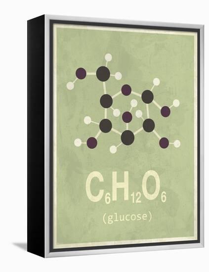Molecule Glucose-null-Framed Stretched Canvas
