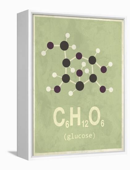Molecule Glucose-null-Framed Stretched Canvas
