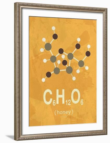 Molecule Honey-TypeLike-Framed Art Print