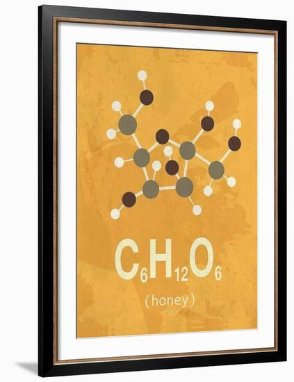 Molecule Honey-TypeLike-Framed Art Print