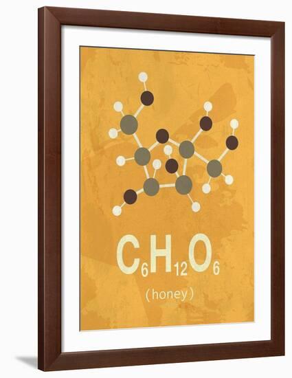 Molecule Honey-TypeLike-Framed Art Print