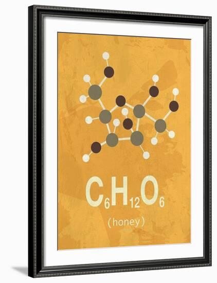 Molecule Honey-TypeLike-Framed Art Print