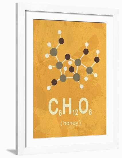 Molecule Honey-TypeLike-Framed Art Print