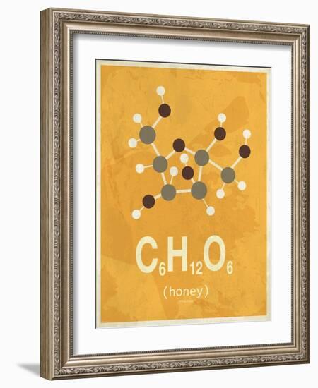 Molecule Honey-null-Framed Art Print