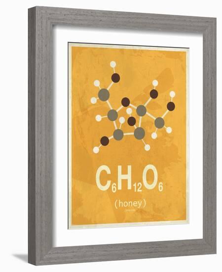 Molecule Honey-null-Framed Art Print