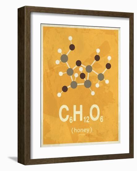 Molecule Honey-null-Framed Art Print