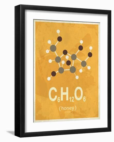 Molecule Honey-null-Framed Art Print