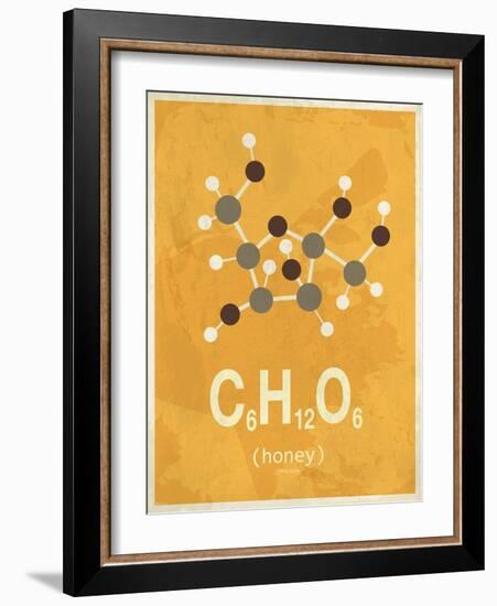 Molecule Honey-null-Framed Art Print