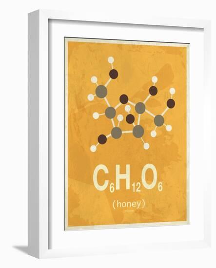 Molecule Honey-null-Framed Art Print