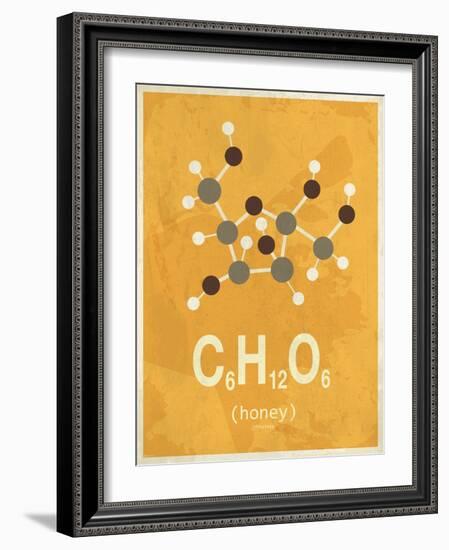Molecule Honey-null-Framed Art Print