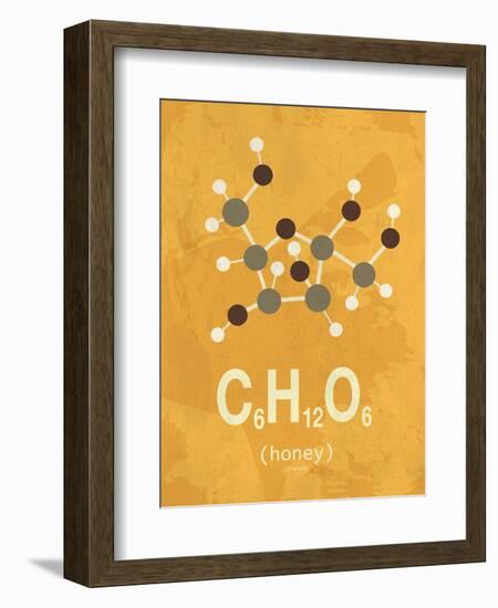 Molecule Honey-TypeLike-Framed Art Print