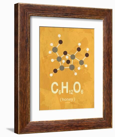 Molecule Honey-TypeLike-Framed Art Print