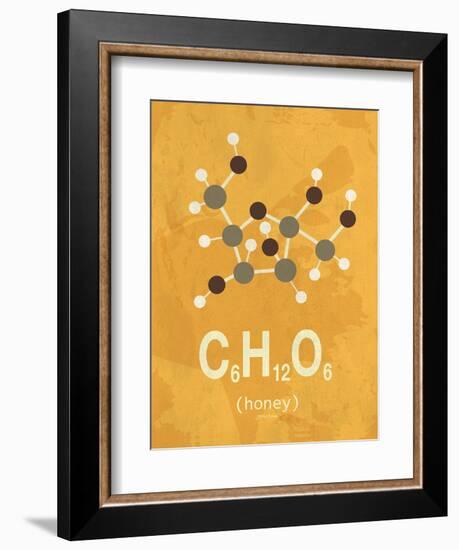 Molecule Honey-TypeLike-Framed Art Print