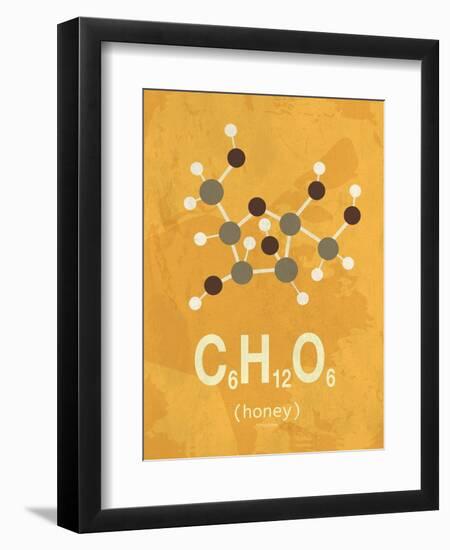 Molecule Honey-TypeLike-Framed Art Print