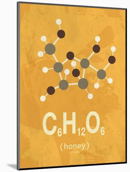 Molecule Honey-TypeLike-Mounted Art Print