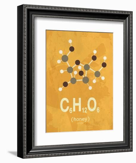 Molecule Honey-TypeLike-Framed Art Print