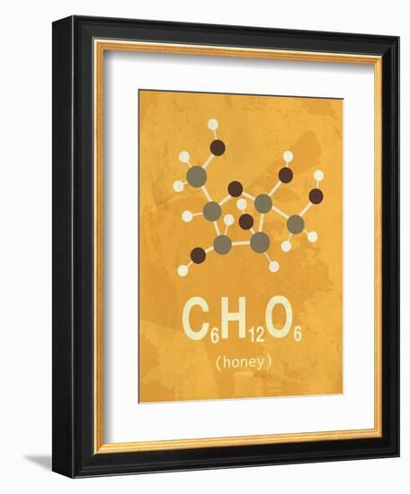 Molecule Honey-TypeLike-Framed Art Print
